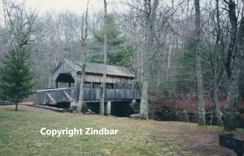 Covered Bridge Devil's Hopyard, East Haddam, Connecticut.